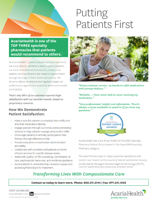 image of Patient Satisfaction sheet