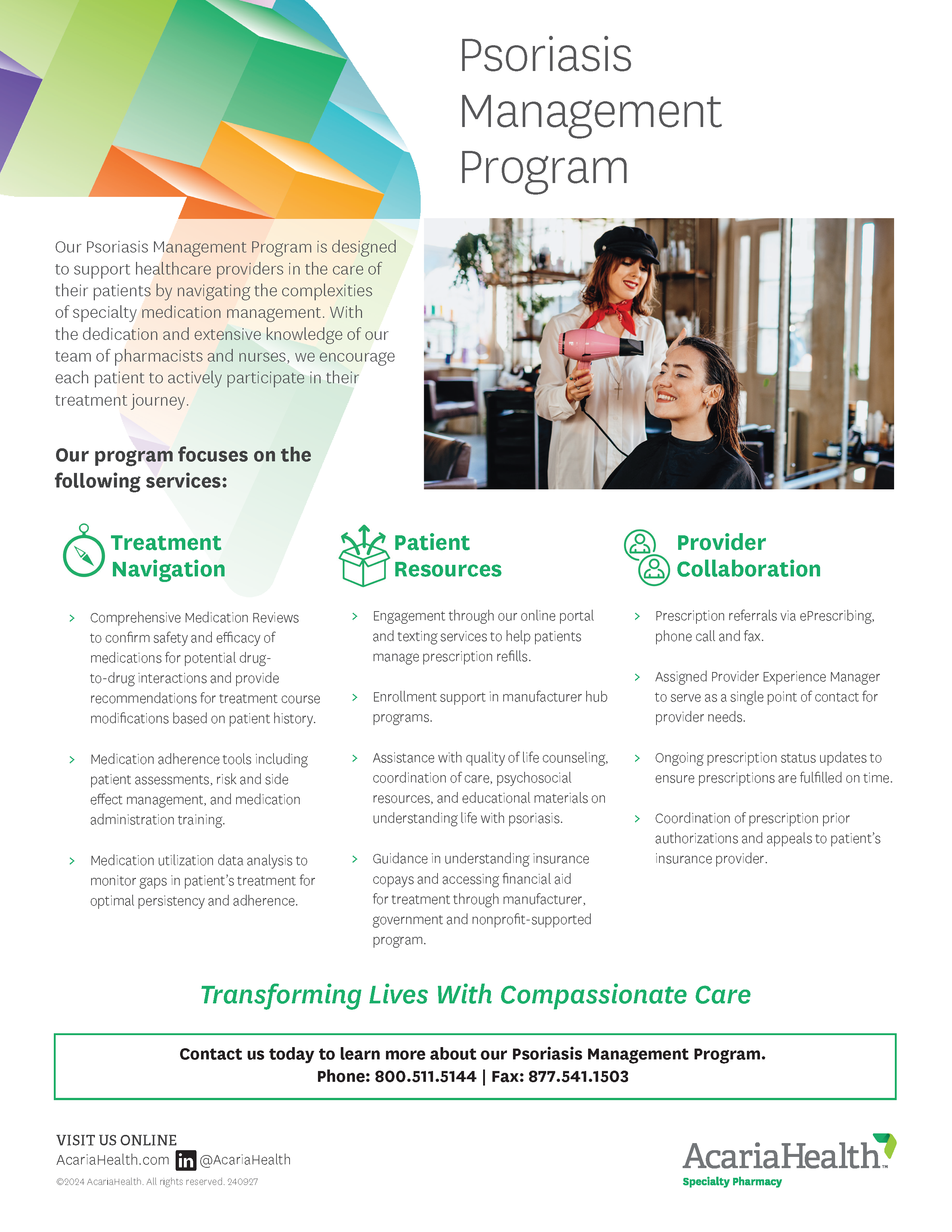 document example: Psoriasis Management Program