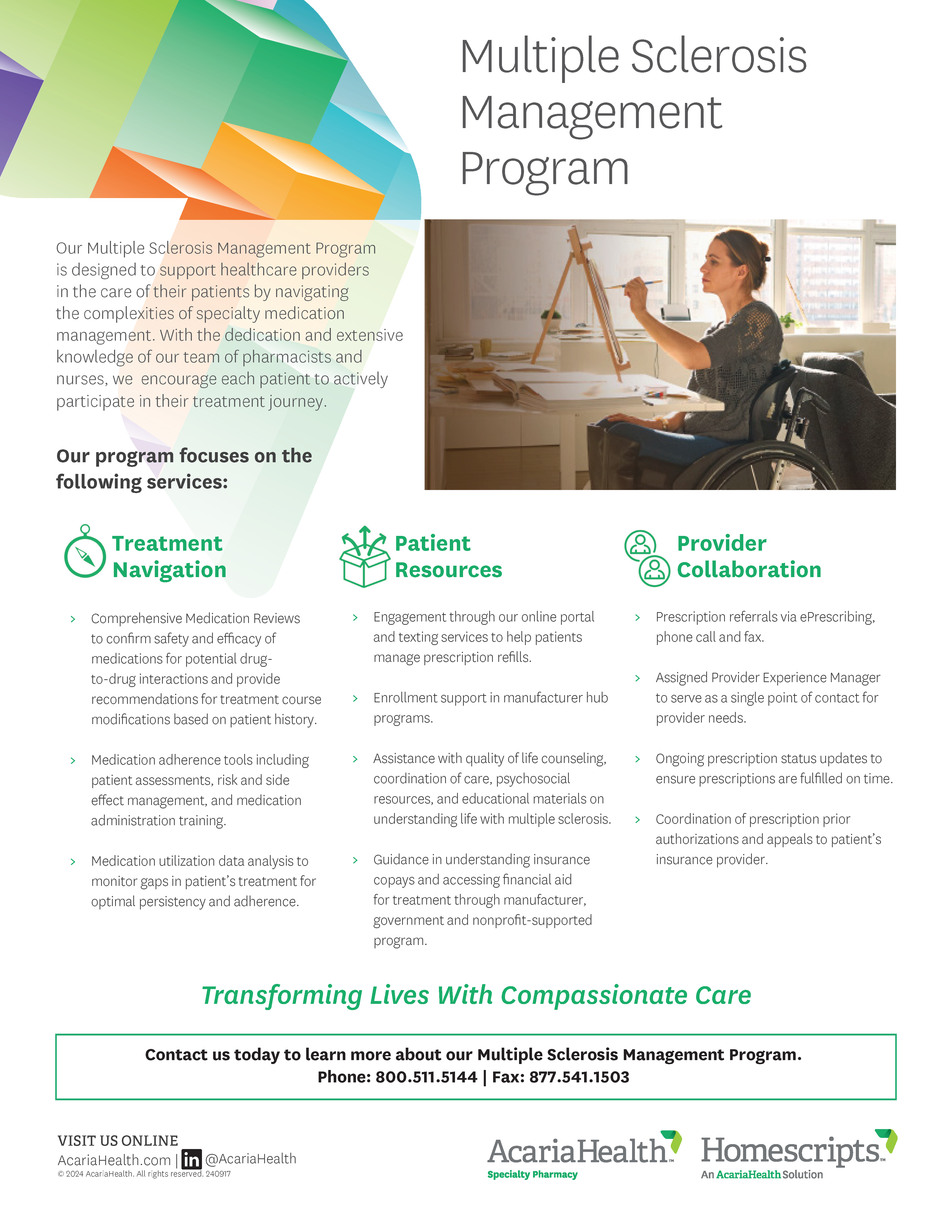 document example: Multiple Sclerosis Management Program