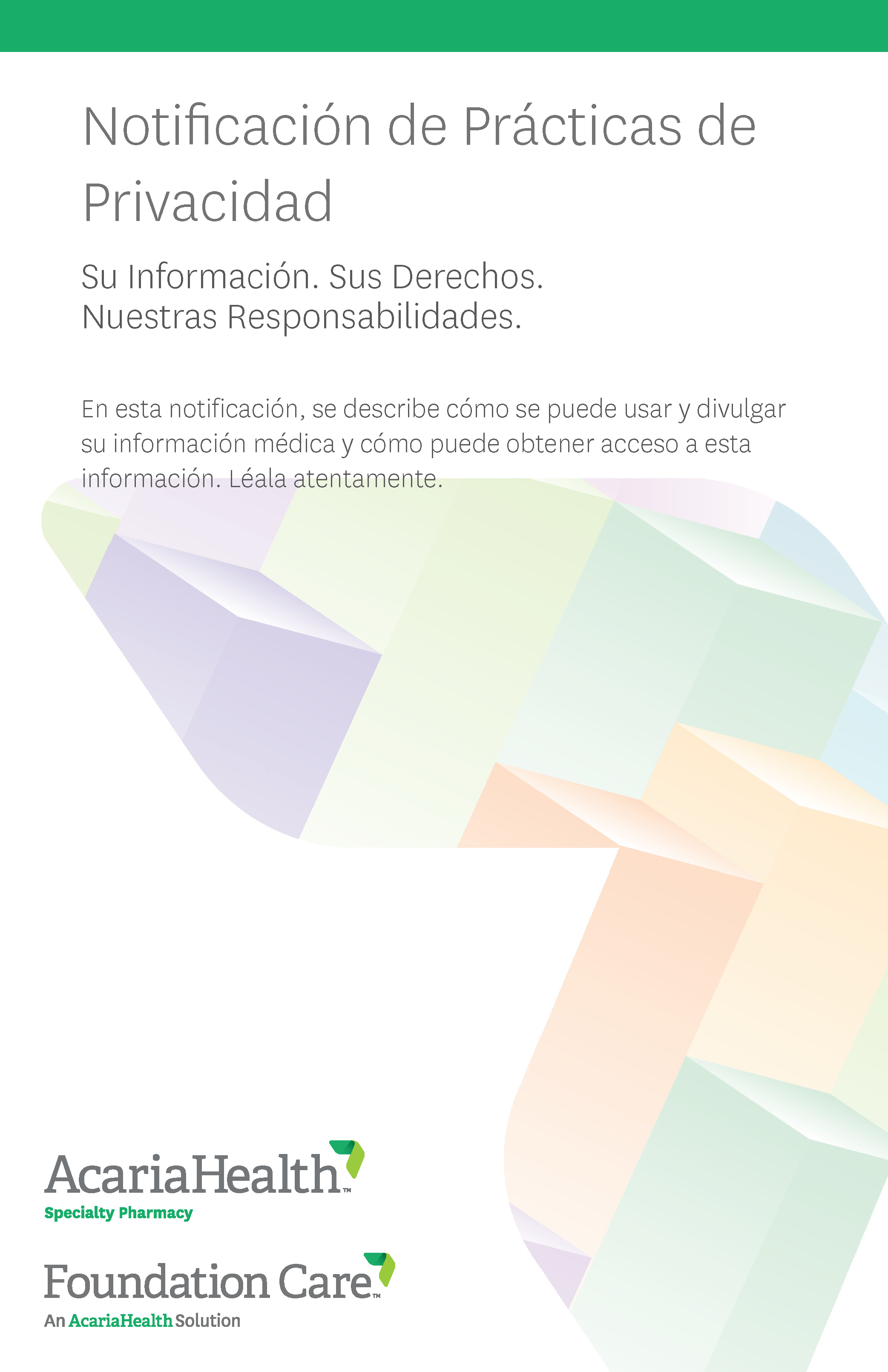 document example: Notice of Privacy Practices Spanish