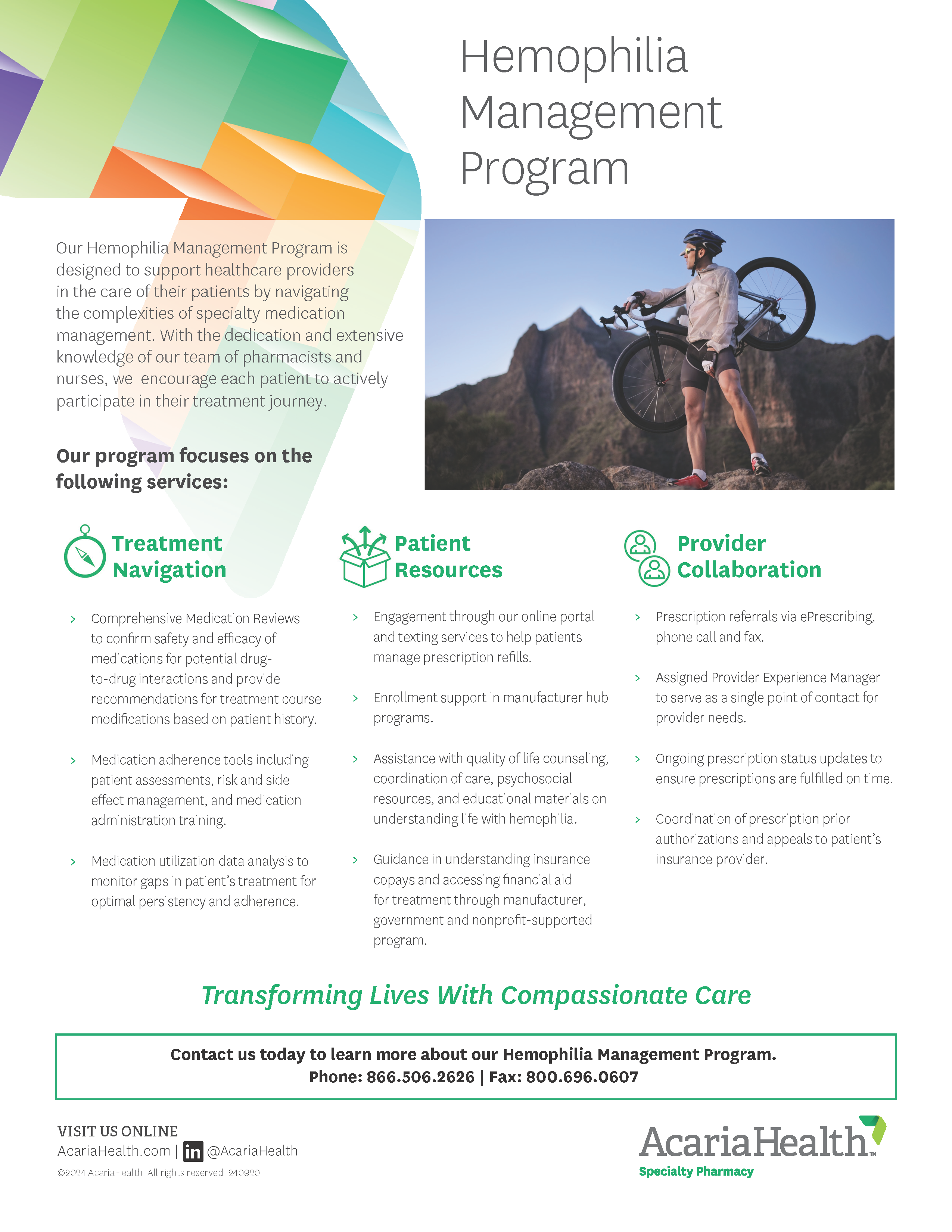 document example: Hemophilia Management Program